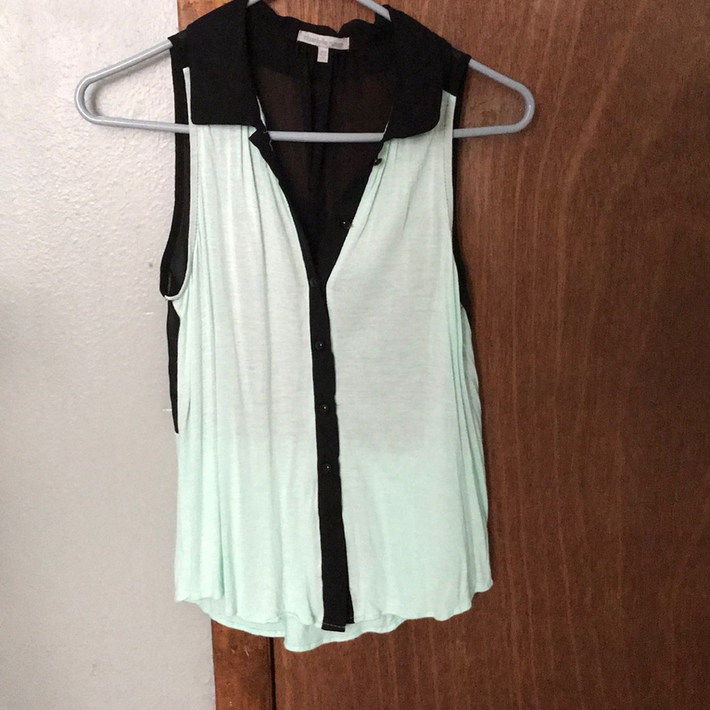 Dressy shirt with sheer back